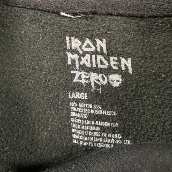 Iron Maiden Zero 2020 Hoodie Men's Medium Hooded Sweatshirt Killers - Picture 6 of 9
